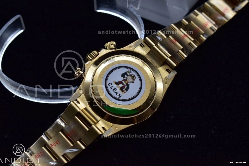 Clean YG Edition 116505 Black Dial V 399 on 1:1 Markers Daytona SA4130 Bracelet Best Durable YG 1122